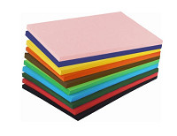 Školský kartón A4 225g/50ks čierny