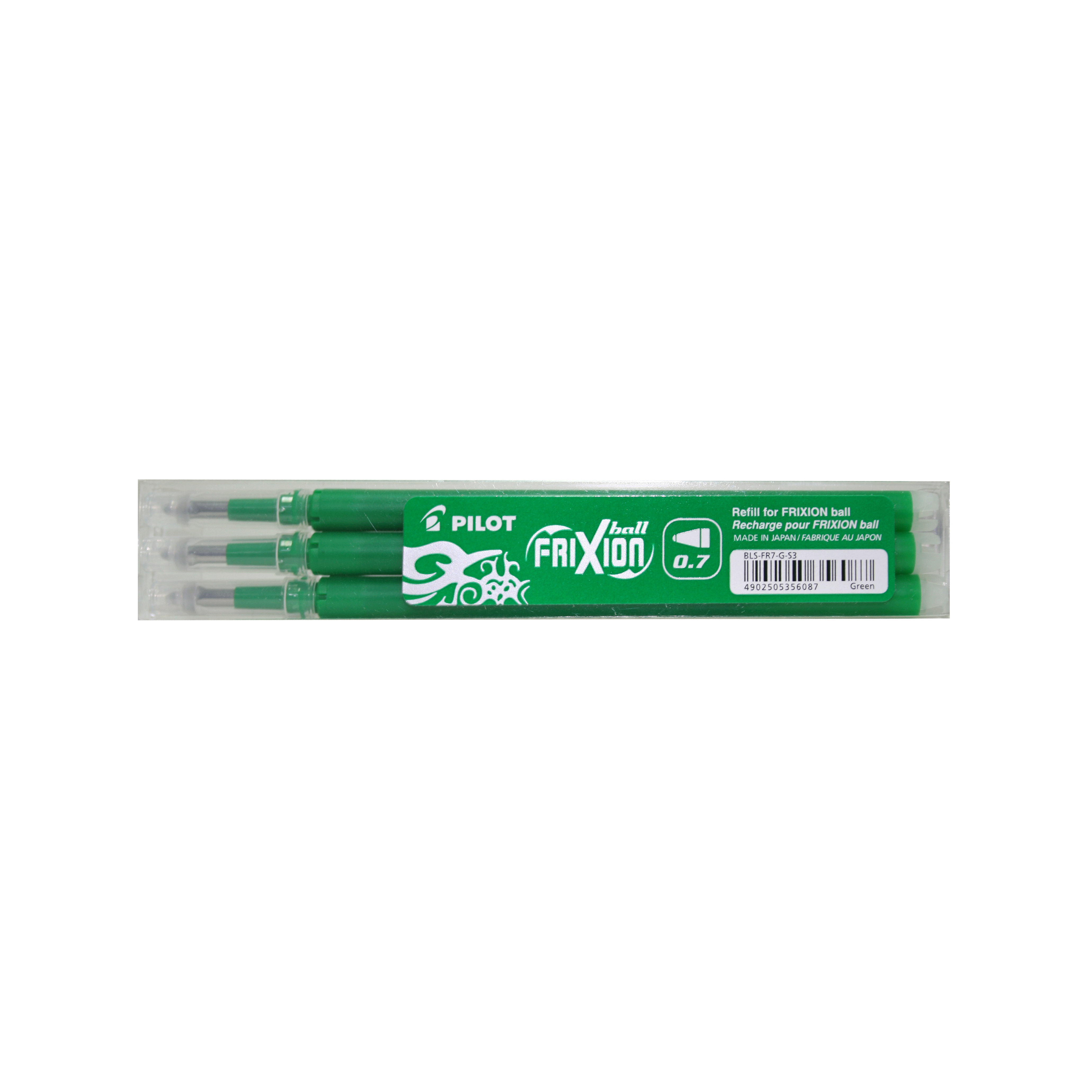 Náplň do rollera Pilot Frixion 0,7 zelená 3ks