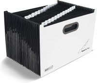 Organizér A4 Supafile Plus, 26 dielny + rozširujúci súbor/ bielo-čierny