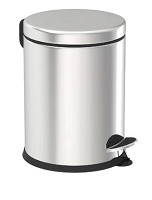 Kôš 20l, nášľapný, chróm, nerez