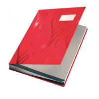 Kniha podpisová Leitz 18 listová designová červená