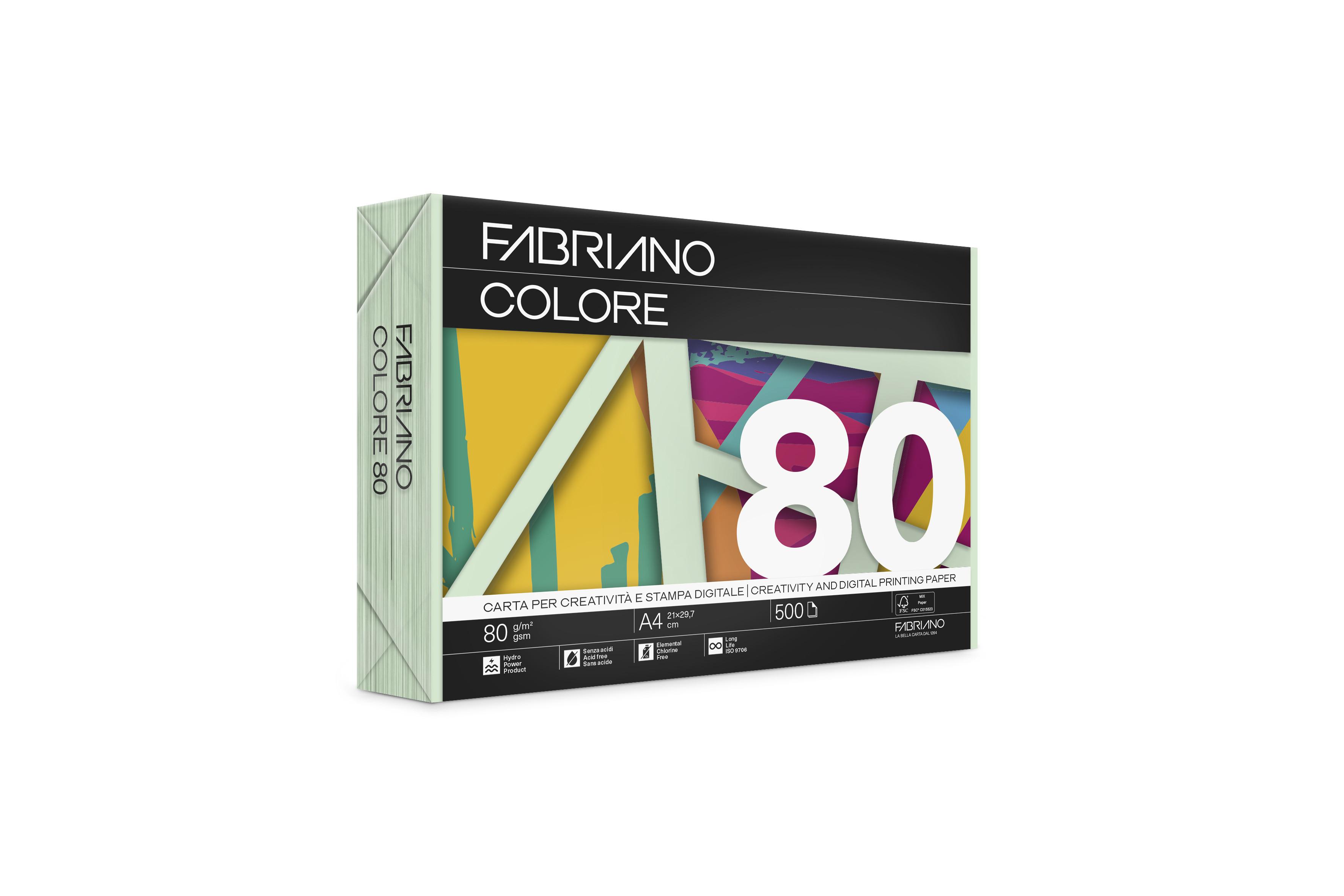 Kopírovací papier A4 80g F COLORE (COPY TINTA) Verdechiaro pastelová zelená