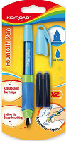 Pero plniace KEYROAD Easy Writer M, blister, 2 náplne