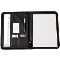 Mapa konferenčná A4  ASISTENT imitácia kože čierna