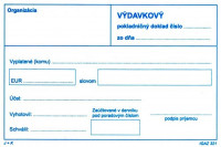 Výdavkový pokladničný doklad bez DPH A6-100 list.samoprepis