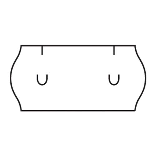 Etiketa cenovková 26x12mm UNI biela
