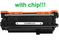 Kompatibilný toner pre HP 212X/W2121X-Plne funkčný čip! Cyan 10000 strán
