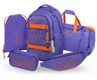 BAAGL SADA 5 Skate Max Orange: batoh, peračník, vrecko, športová taška, ľadvinka GRS