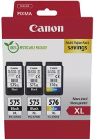 kazeta CANON PG-575 XL black (2x) + CL-576 XL color (1x) PIXMA TS3550i/TS3551i, PIXMA TR4750i/TR4751i