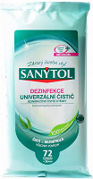 Utierky vlhčené dezinfekčné Sanytol na povrchy 72 ks