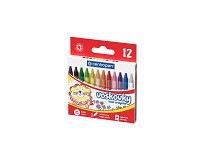 Pastelky voskové okrúhle 9530 žiarivé farby/12 ks