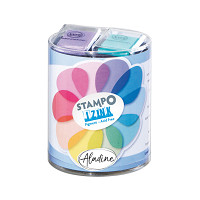 Podušky razítkové pastelové farby  10 ks