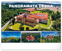 Nástenný kalendár Panorámy Česka 2025, 48 × 33 cm