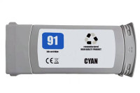 Renovovaná kazeta pre HP 91 (775ml) /C9467A Cyan Premium