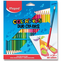 Pastelky obojstranné Maped Color'Peps Duo 48 farieb