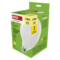 LED žiarovka Filament G125 / E27 / 18 W (150 W) / 2452 lm / Teplá biela