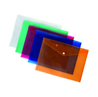 Obal PP A4 zap. nit. modrý priehľadný