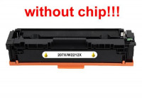 Kompatibilný toner pre HP 207X/W2212X-No Chip! Yellow 2450 strán POZOR kazeta bez čipu