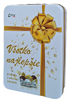Pralinky "Všetko najlepšie" v plechovej krabičke 200g