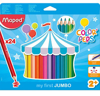 Pastelky Maped Color'Peps Jumbo 24 farieb