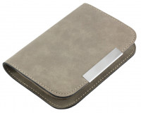 Peňaženka Monejo v imitácii kože na zips šedá