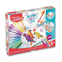 Popisovač Maped Creativ Blowpen Art fúkacie perá 24 farieb