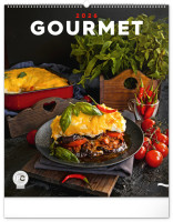 NOTIQUE Nástenný kalendár Gourmet 2026, 48 x 56 cm