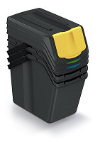 Kôš odpadkový set Sortibox 3x25 l čierny