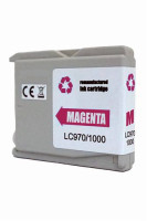 Renovovaná kazeta pre Brother LC-1000/LC-970 Magenta Premium 670 strán