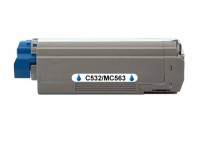 Kompatibilný toner pre OKI C532/C542/MC563/MC573 Cyan /46490607 6000 strán