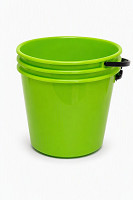 Vedro okrúhle 10 L, plastová rúčka, farebný mix