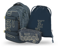 BAAGL SADA 3 Skate Max Wave: batoh, peračník, vrecko GRS