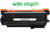 Kompatibilný toner pre HP 212X/W2122X-Plne funkčný čip! Yellow 10000 strán