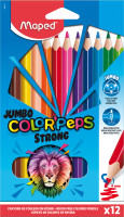 Pastelky trojhranné jumbo Color´Peps strong  12 farieb