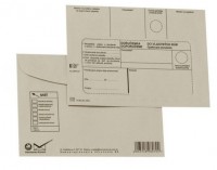 Obálka B6 176x125 recyklované DVR s opak.doručením