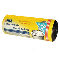 Sáčky do odpadkového koša 50x60 cm,7 mic, čierne, 30 l