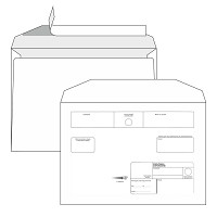 Obálka C4 tašla 324x229 Doporučene, odtrh.páska/50ks