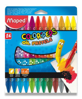 Pastelky voskové olejové Maped Color'Peps  24 farieb