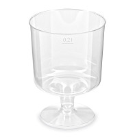 Pohár 200 ml kryštál na stopke/10 ks