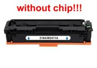 Kompatibilný toner pre HP 216A/W2411A-No Chip! Cyan 850 strán POZOR kazeta bez čipu