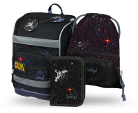BAAGL SADA 3 Zippy Plus Pixel Space: aktovka, peračník, vrecko