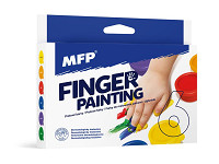 Farby prstové, 6x30ml
