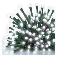 LED vianočná reťaz, 50 m, vonkajšia aj vnútorná, studená biela, programy, časovač