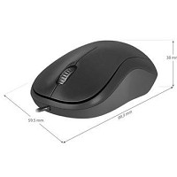 Myš drôtová Defender Patch MS-759, čierna, 1000DPI