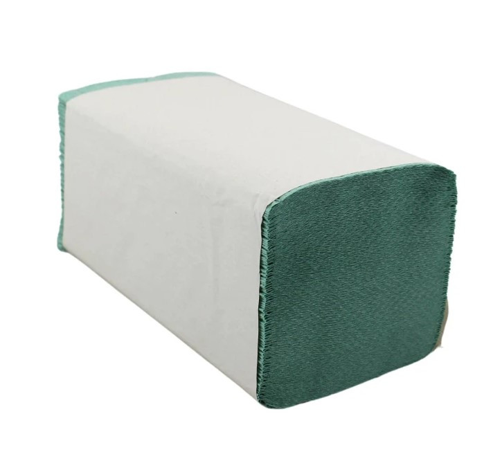 Utierky papierové skladané ZZ zelené 1vrst. 20x21cm 4000ks