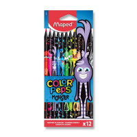 Pastelky Maped Color'Peps Monster, 12 farieb