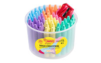 Pastelky voskové Jovi pastelové+strúhadlo 60 ks