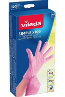 Rukavice Vileda simple M/L 100 ks