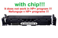 Kompatibilný toner pre HP 220X/W2200X-Plne funkčný čip! Black. Nefunkčné v programe HP+!!! 7500 strá