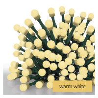 LED vianočná cherry reťaz – guličky, 8 m, vonk. aj vnútor., teplá biela, programy, časovač